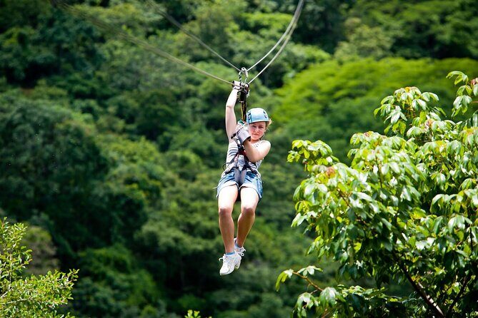 Alanya 3 in 1 Combo Full Day Tour Rafting Zipline Quad Bike - Zipline Time: A Breather with Legs Working Up the Tower