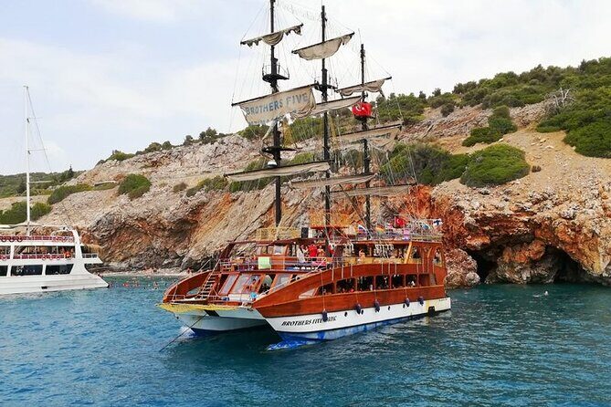 Alanya Catamaran Boat with Swimming and Snorkelling Activity - Pirates, Lover’s, and Phosphorus Cave: How the Cave Stops Usually Feel