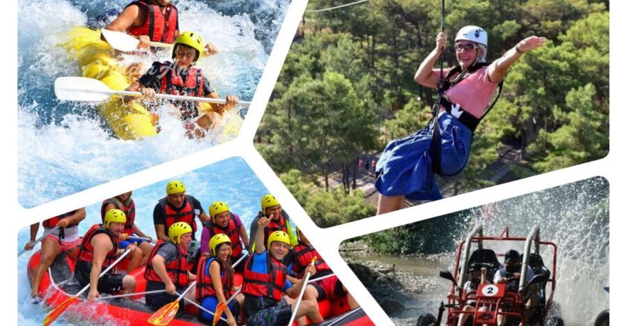 Alanya : Rafting, Quad/ Buggy & Zipline Adventure Combo Tour - Quad or buggy safari: 45 minutes off-road in the Taurus region
