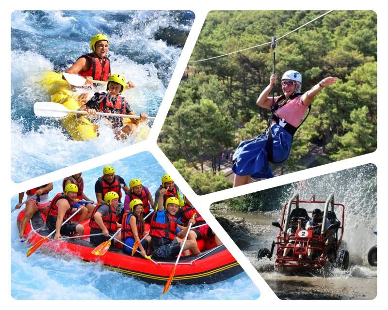 Alanya : Rafting, Quad/ Buggy & Zipline Adventure Combo Tour - Ziplining above Alanya: soaring with guided safety