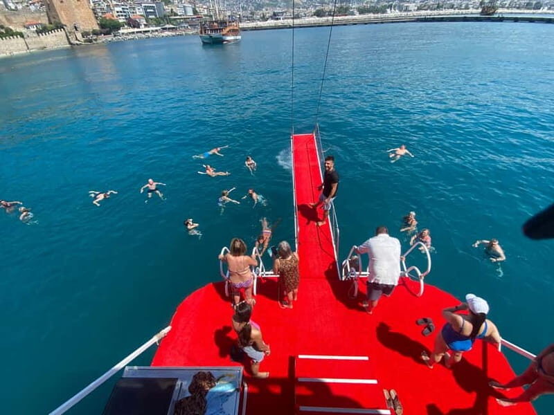 Alanya: Relax Boat Tour with Lunch & Unlimited Soft Drinks - Cleopatra Beach Swim Break: Sands, Sun, and Clear Water