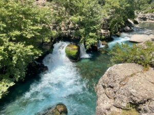 Antalya: Canyoning, Rafting, Quad, Jeep & Zipline with Lunch - The Eurymedon Bridge moment: swim under 2,000 years of stone
