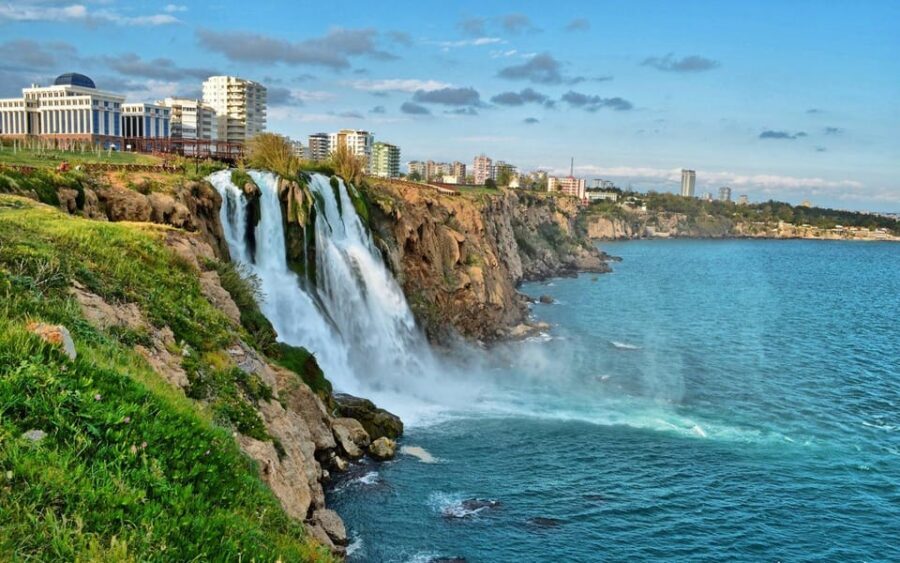 Antalya City Tour, Boat & Majestic Waterfalls And Shopping - Karpuz Kaldıran Waterfalls (Lower Düden): Where Water Meets the Sea