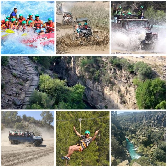 Antalya: Rafting Jeep Buggy&Quad Safari zipline canyon visit - Rafting in Antalya’s river-country: your adrenaline opener