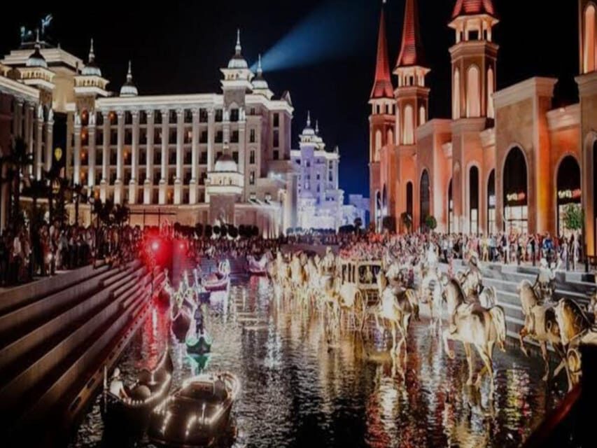 City of Side: Land of Legends Night Show & Hotel Transfer - Getting there: shared air-conditioned rides from Side and nearby towns