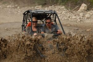 City of Side: Taurus Mountains Guided Buggy Cross Riding - From Side to the Base Station: Pickup and Getting Ready