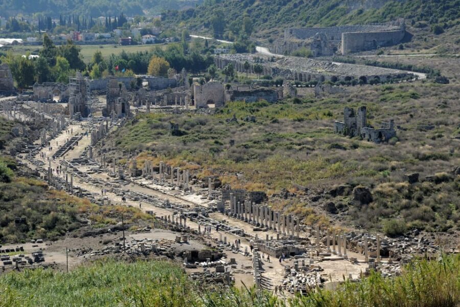 Day Tour of Ancient Roman Sites with Lunch and Guide - Lunch by the River Before Side’s Ancient Coast