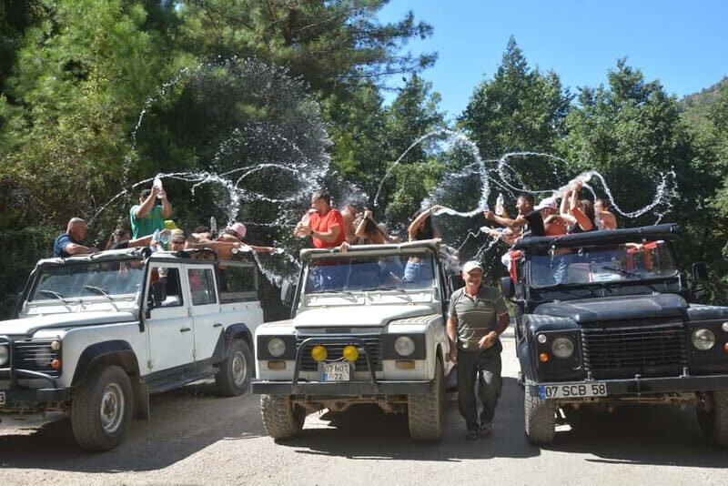From Alanya: Jeep Safari with Lunch, Dim River & Cave - The water fights: how to join in without wrecking your day