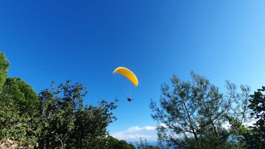 From Antalya/Alanya/Side: Paragliding Adventure - Landing on Cleopatra Beach: The Payoff You Can Actually Touch