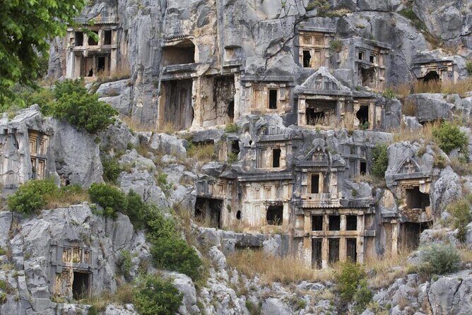 From Antalya: Private Tour to Kekova Island, Myra and Demre - Sunken City cruise: Dolchiste under the water
