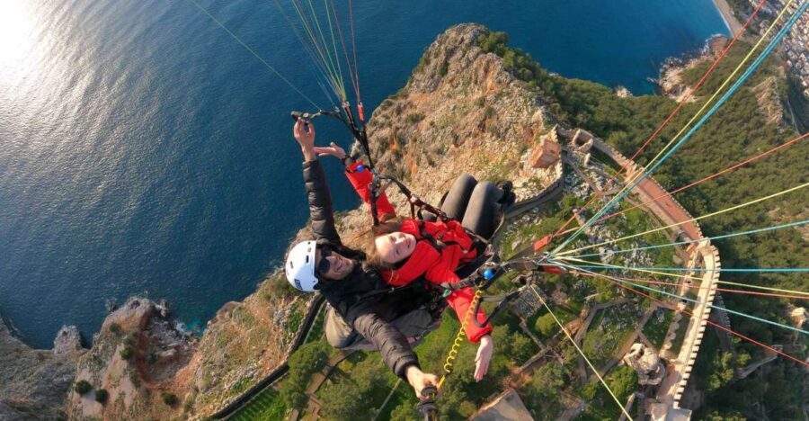 From city of Side Alanya Paragliding - The safety briefing and the “am I ready?” check