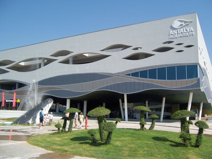 From city of Side: Antalya Aquarium Full-Day Trip - Antalya Aquarium Inside the Bigger Complex: Fish, Caves, and Fake Snow
