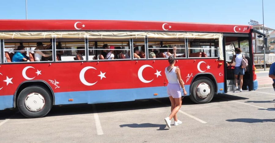 From City of Side: Cabrio Bus Safari & Boat Tour with Lunch - Hotel pickup and the safari-bus day flow (and where time can get tricky)