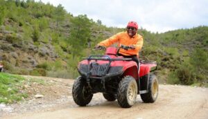 From city of Side: Taurus Mountains Quad ATV Tour - Training, helmets, and getting comfortable fast