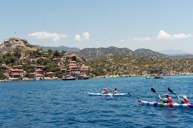 From Kas: Guided Kekova Sea Kayaking Tour - Tersane Bay: swim time with a scenic payoff