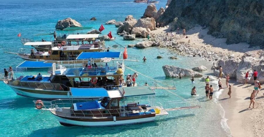 From Kemer, Antalya, Belek: Adrasan Suluada Island Boat Tour - Saluda Bay swim stop: your first taste of turquoise water