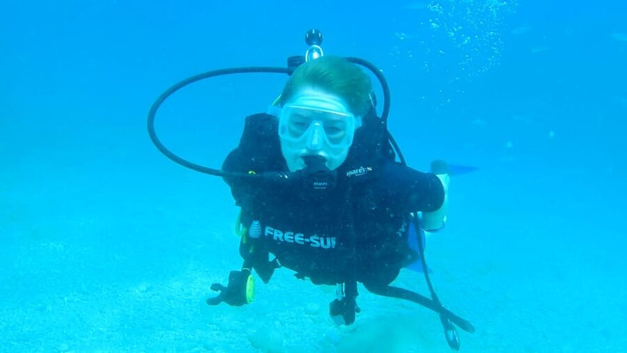 From Side: Guided Scuba Diving in Alanya w/ Lunch & Transfer - The Instructor-Led Learning Part: What Makes First-Time Scuba Feel Safe