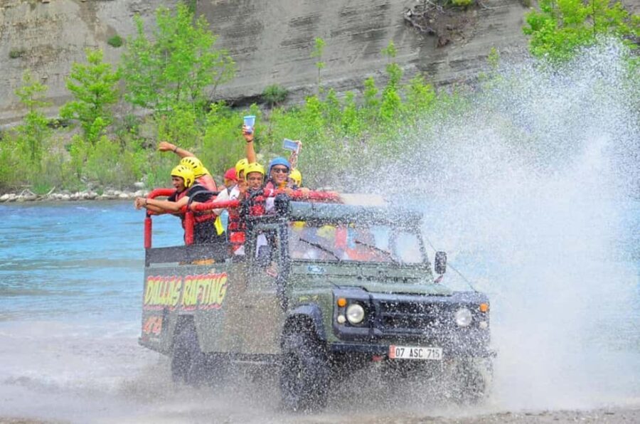 From Side: Rafting w/ Zipline, Quad, Jeep Safari & Lunch - Rafting the Köprüçay: Cold Water, Big Rapids, and a Swim Break