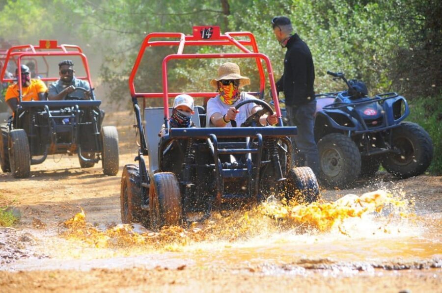 Kemer Buggy Safari, pick uf from Kiris, Camyuva, Beldibi.. - Return transfer and cleanup: turning mud into a souvenir