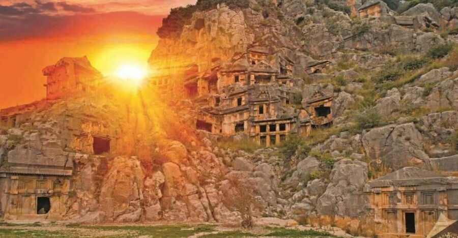Kemer Demre Myra Kekova Tour - Myra’s amphitheater and Lycian necropolis: why these ruins still land