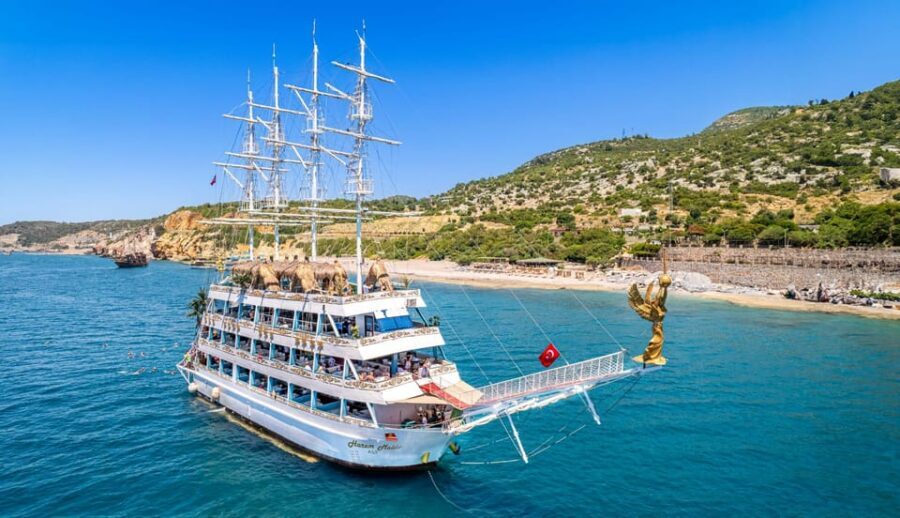 Luxury Harem Maldives Alanya All Inclusive Boat Adventure - Cave Stops and Swimming Breaks: Phosphorus, Lovers, Pirate Caves, Plus Ulaş Beach