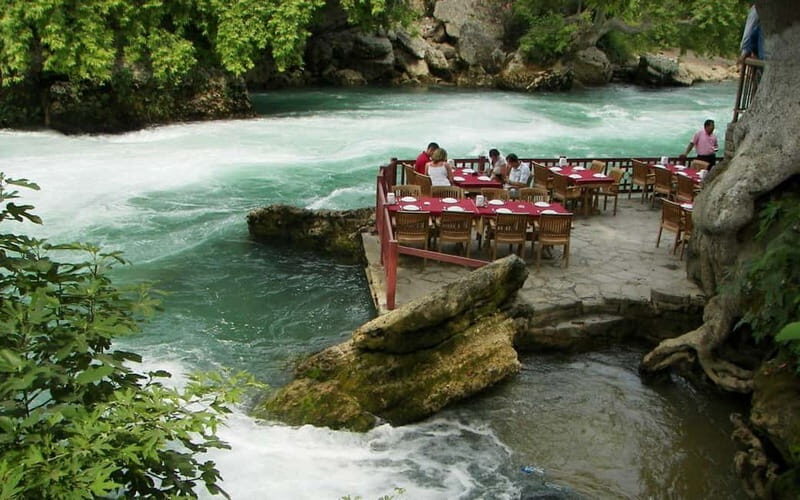 Manavgat Grand Bazaar With River Boat And Waterfall Tour - Manavgat Waterfall: gorgeous views, but expect a quick stop