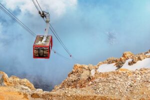 Olympos Cable Car Ride to Tahtali Mountains from Kemer - Mount Tahtalı summit time: cafe breaks, upper deck binoculars, and photo pressure