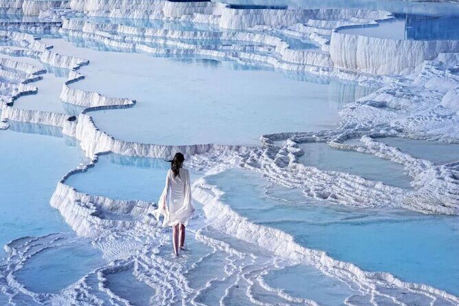 Pamukkale and Hierapolis Full-Day Guided Tour from Kemer - Pamukkale thermal pools: your hour to linger in hot water