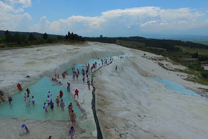 Pamukkale and Hierapolis Shared Tour with Transport - Pamukkale terraces and thermal pools: what you’ll actually see