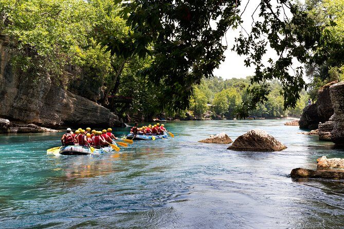 Rafting at Koprulu Canyon with Zipline Incl. Lunch f/Belek - The Roman bridge stop and lunch: when the day slows down