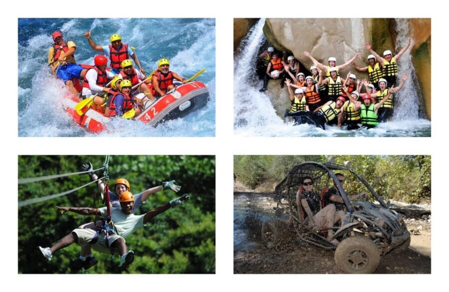 Rafting, Buggy or Quad, Zipline, Canyoning (4 in 1) Tour - Rafting by the Ancient Roman Bridge: the day’s best opener