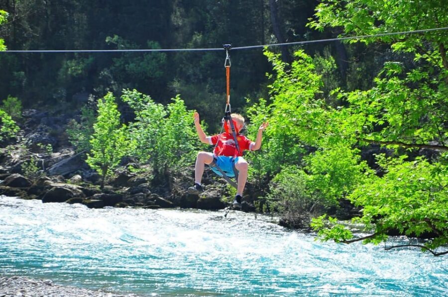 Rafting, Buggy or Quad, Zipline, Canyoning (4 in 1) Tour - The lunch break over the river: good reset, but don’t assume a quick meal
