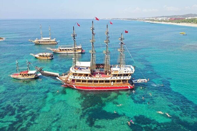 Side: Dolphin Island Boat Tour with Foam Party and Lunch - Morning Pickup at 8:30 and Your First Swim at Manavgat Bosphorus