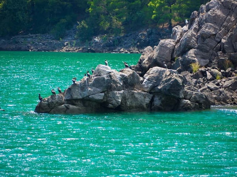 Side: Green Canyon Boat Trip with Lunch near Green Lake - The lunch stop: good food, lake views, and watch the steps