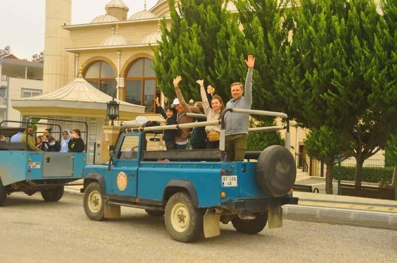 Side: Jeep Safari Tour with Lunch and Green Canyon See - Jeep safari in the Manavgat area: expect bumps, dust, and good energy