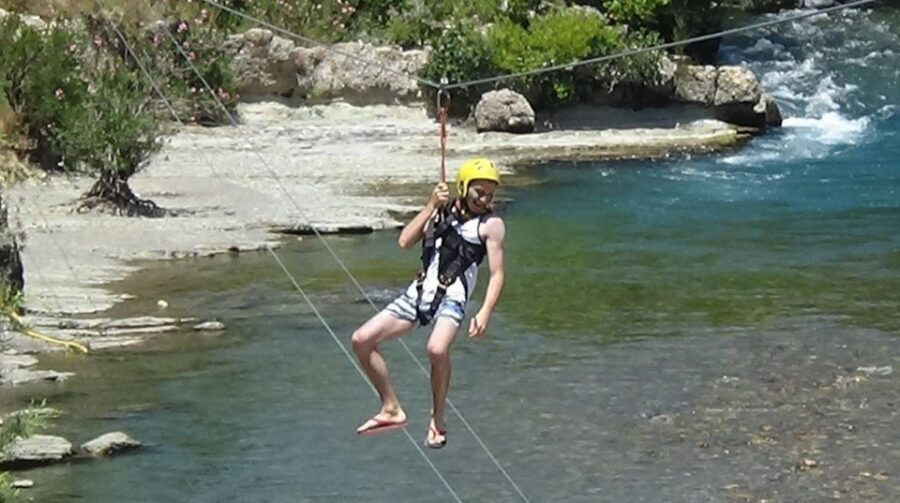 Side: Rafting and Zipline Canyon Tour with Lunch & Transfers - The open-top canyon hill tour and Roman bridge stop