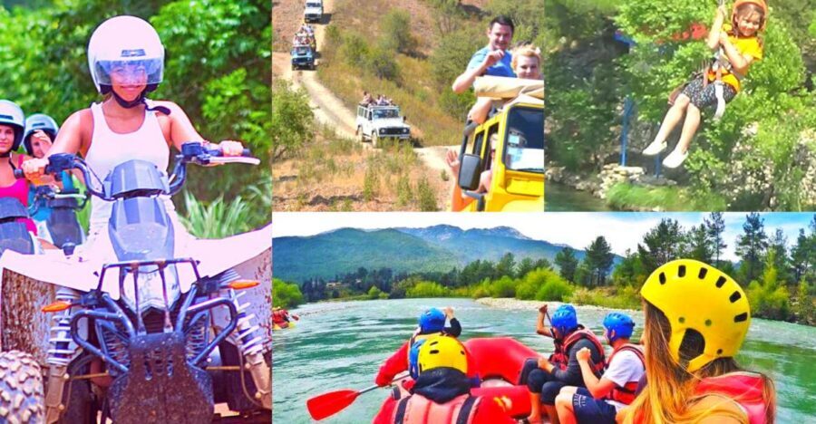 Super Combo: Rafting, Quad or Buggy Ride, Zipline, Jeep Tour - From Antalya to Köprülü Canyon: why the drive is part of the value