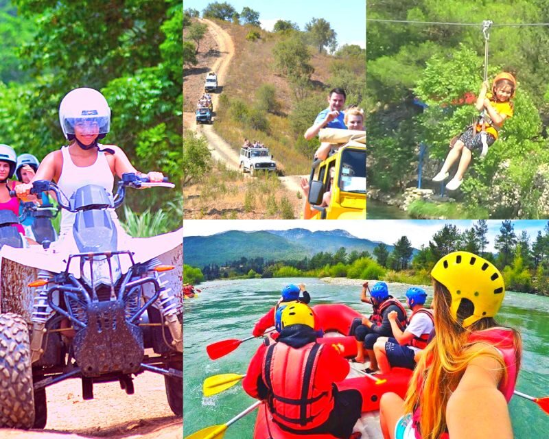 Super Combo: Rafting, Quad or Buggy Ride, Zipline, Jeep Tour - Rafting in Köprülü Canyon: the main event plus guided support