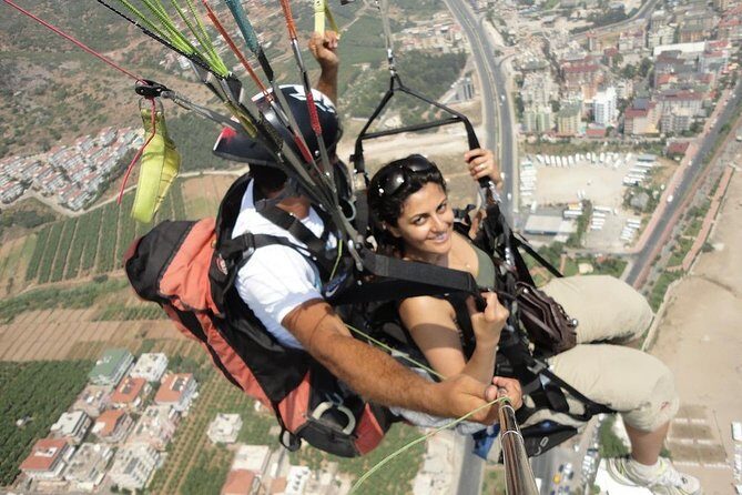 Tandem Paragliding in Alanya - The Ground Stops: Kleopatra PlajI, Tourmania, and Alanya