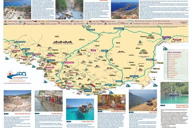 Xanthos Ancient City, Saklikent Canyon and Patara Beach From Kalkan Kas - Key things to know before you go